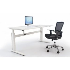 Trilo Winder Adjustable Metal Leg Office Desk