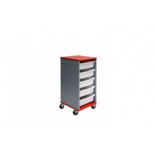 5 Drawer Mobile Tote Box